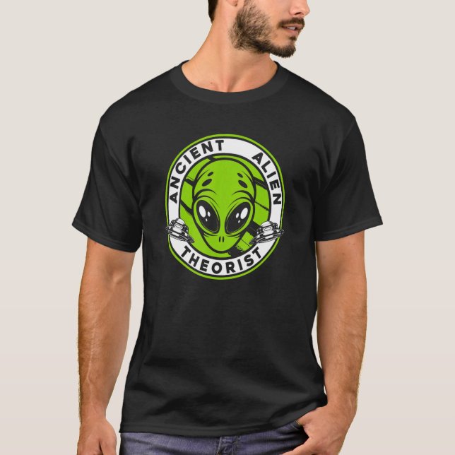 Camiseta Ancient Alien Theorist Ufo Conspiracy Alien (Frente)