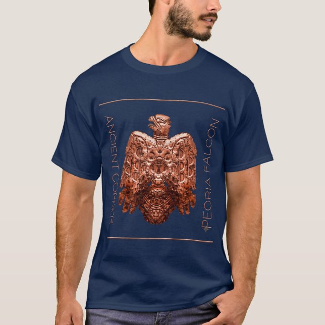 Camiseta Ancient Copper Peoria Falcon Restored (Frente)