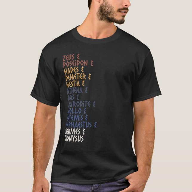 Camiseta Ancient Greek God and Goddess Greek Mythology Myth (Frente)