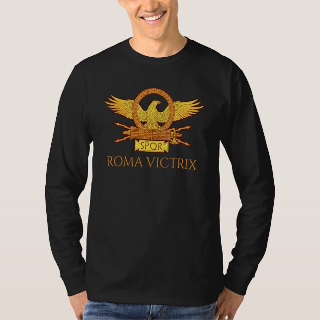 Camiseta Ancient Roman History Latin Motto   Roma Victrix   (Frente)