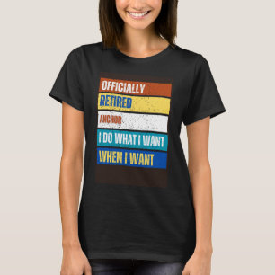 Camiseta Âncora Aposentada Aposentadoria Âncora Aposentada