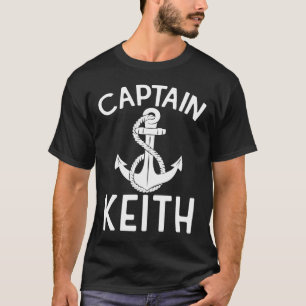 Camiseta Âncora de barco de iate de navegação do capitão Ke