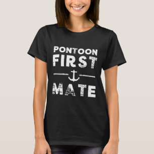 Camiseta Âncora de Barco do Primeiro Oficial de Barco de Po