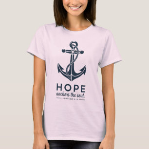 Camiseta Âncora De Esperança Para O Cristão Da Alma