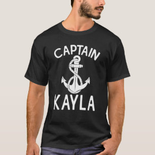 Camiseta Âncora de Iate do Capitão Kayla Barco Embarcação N
