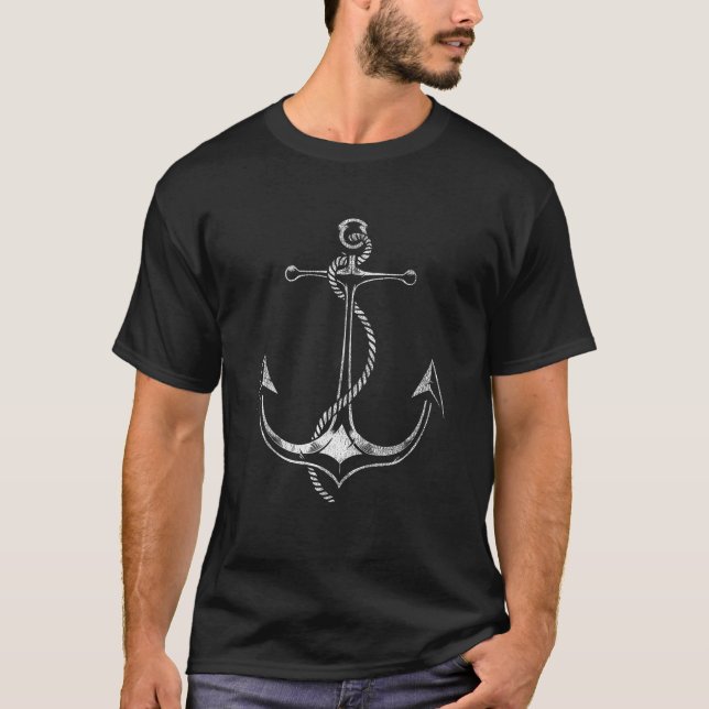 Camiseta Âncora de veleiro à vela (Frente)