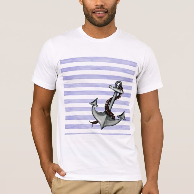 Camiseta Âncora do navio náutico (Frente)