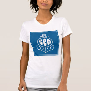 Camiseta Âncora e o mar