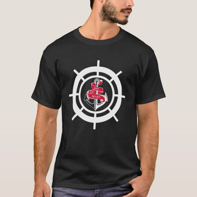 Camiseta Âncora e volante (Frente)