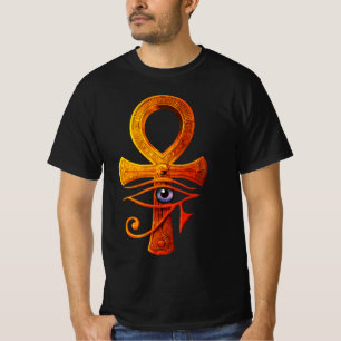 Camiseta Âncora Egípcia Olho de Hórus Símbolo Antigo Proteg