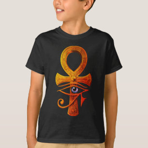 Camiseta Âncora Egípcia Olho de Hórus Símbolo Antigo Proteg