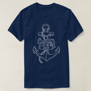 Camiseta Âncora Fouled Personalizada Marinho T do Capitão