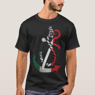 Camiseta Ancora náutica Italia Flag ocean Fis