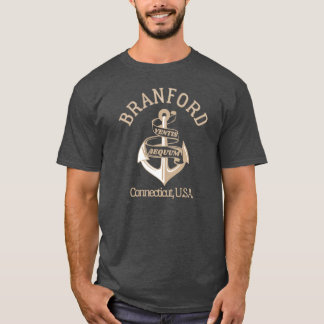Camiseta Âncora Retro Branford Connecticut EUA