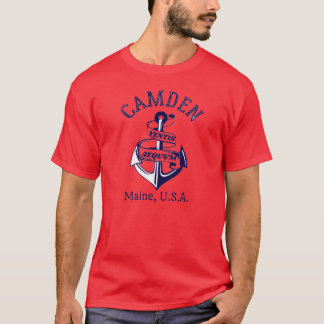 Camiseta Âncora Retro Camden Maine EUA1