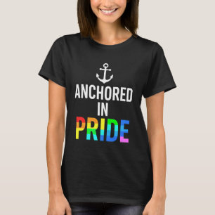 Camiseta Ancorado no Orgulho Minimalista Náutico Vela