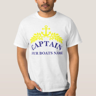 Camiseta Ancoradouro de navios capitães de embarcações
