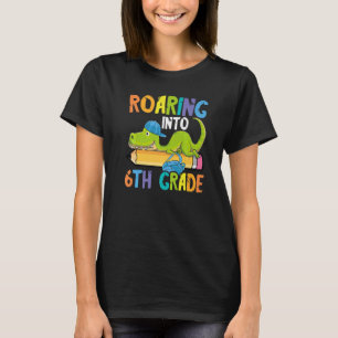 Camiseta Ancorando para trás no Lápis Anel Dinossauro 6