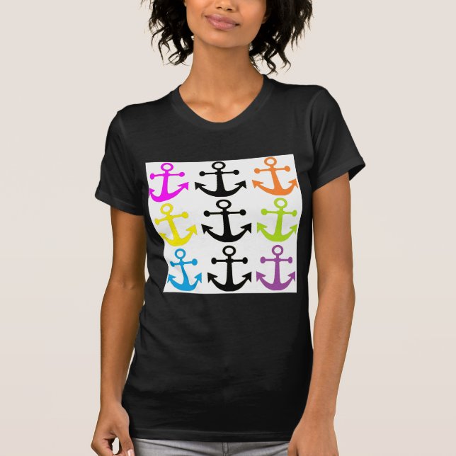 Camiseta Âncoras brilhantes (Frente)