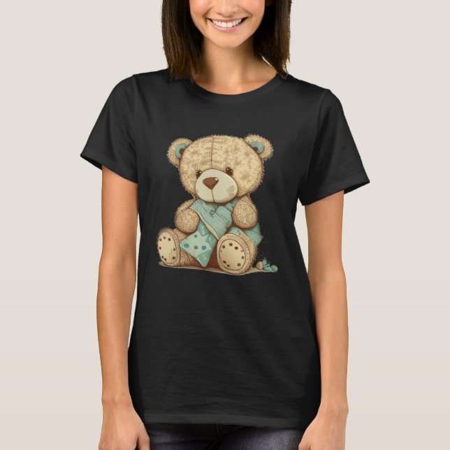 Camiseta and cute Teddy Bear (Frente)