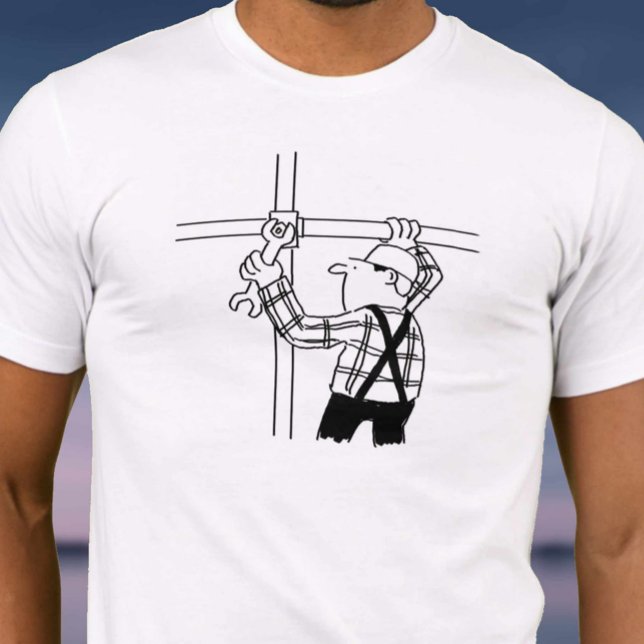 Camiseta Andador de Andaime Montando Andaime (Criador carregado)