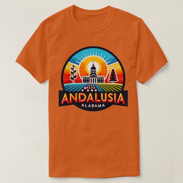 Camiseta Andalusia Alabama TShirt (Frente do Design)