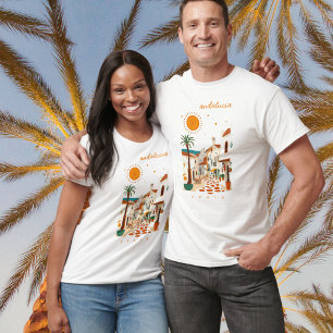 Camiseta Andaluzia Andalucía Espanha roupa cidade branca