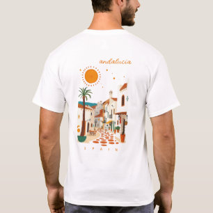 Camiseta Andaluzia Andalucía Espanha roupa cidade branca