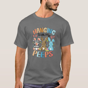 Camiseta Andando Com Meu Colar De Páscoa Do Coelho Peeps