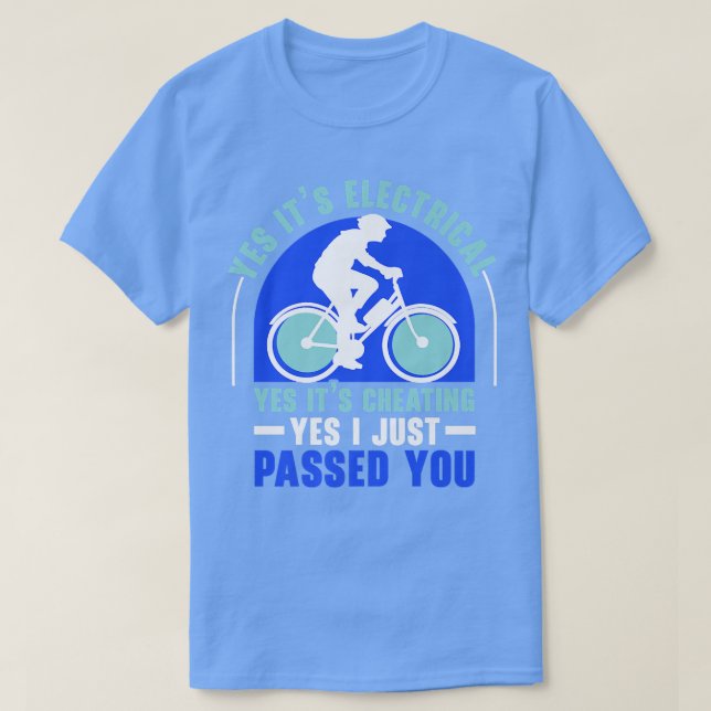Camiseta Andando de bicicleta De Sobrecarga Da Bicicleta El (Frente do Design)