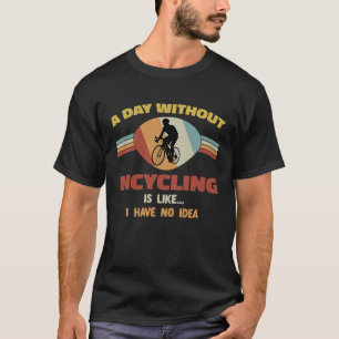Camiseta Andando de bicicleta De Vintage Riding Bike Cyclis