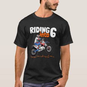Camiseta Andando Em 6 Crianças De Bicicleta De Sujeira Com 
