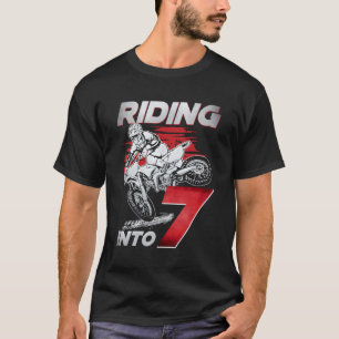 Camiseta Andando Em 7 7 Py De Bicicleta De Sujeira 7