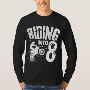Camiseta Andando Em 8 Bicicleta Engraçada De Sujeira Oitava