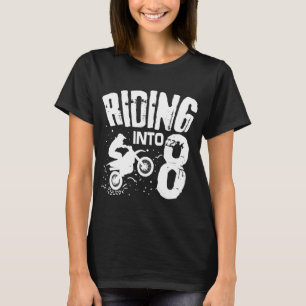 Camiseta Andando Em 8 Bicicleta Engraçada De Sujeira Oitava