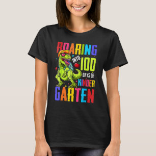 Camiseta Andando Para 100 Dias No Jardim De Infância Engraç