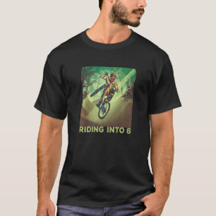 Camiseta Andando Para A 6 De Aniversário De 6 Anos De Idade