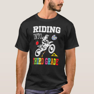 Camiseta Andando Para O Biker Do 3º Ano De Volta Para O Bo 