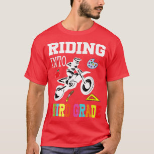 Camiseta Andando Para O Biker Do 3º Ano De Volta Para O Bo