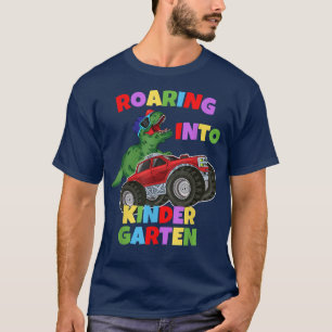 Camiseta Andando Para O Monstro Do Jardim Do Infância Dinos