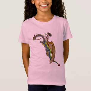 Camiseta Andando pelo Dragão Arco-Íris