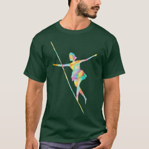 Camiseta Andando sobre corda batendo palitos de corda bamba
