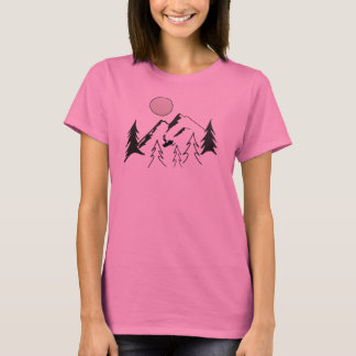 Camiseta Andar A Linha De Cordilheira