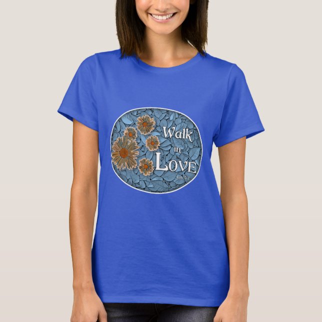 Camiseta Andar Apaixonado - Éfesianos 5:2 T-Shirt (Frente)