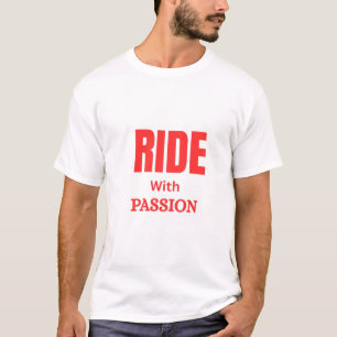 Camiseta Andar Com Paixão – Tipografia Motivacional de Moto