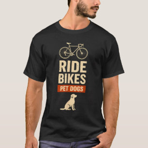 Camiseta Andar de Bicicleta Cuidar de Cães Bicicleta Ciclis