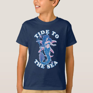 Camiseta Andar Para O Mar Sereia Oceânica