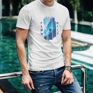 Camiseta Andar pelas ondas selvagens   Legal T-Shirt Branca
