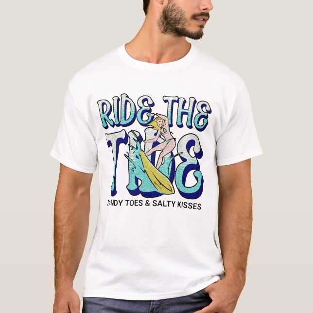 Camiseta Andar pelo Surf da maré (Frente)
