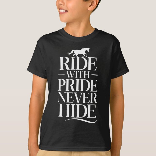 Camiseta Andar sem Nunca Ocultar Equestrianos &amp; Sobreca (Frente)